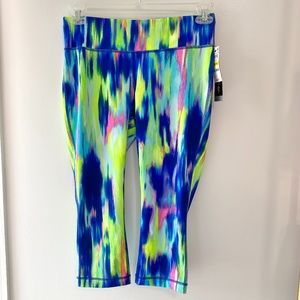 NWT Ideology Multicolored Cropped Leggings in Med